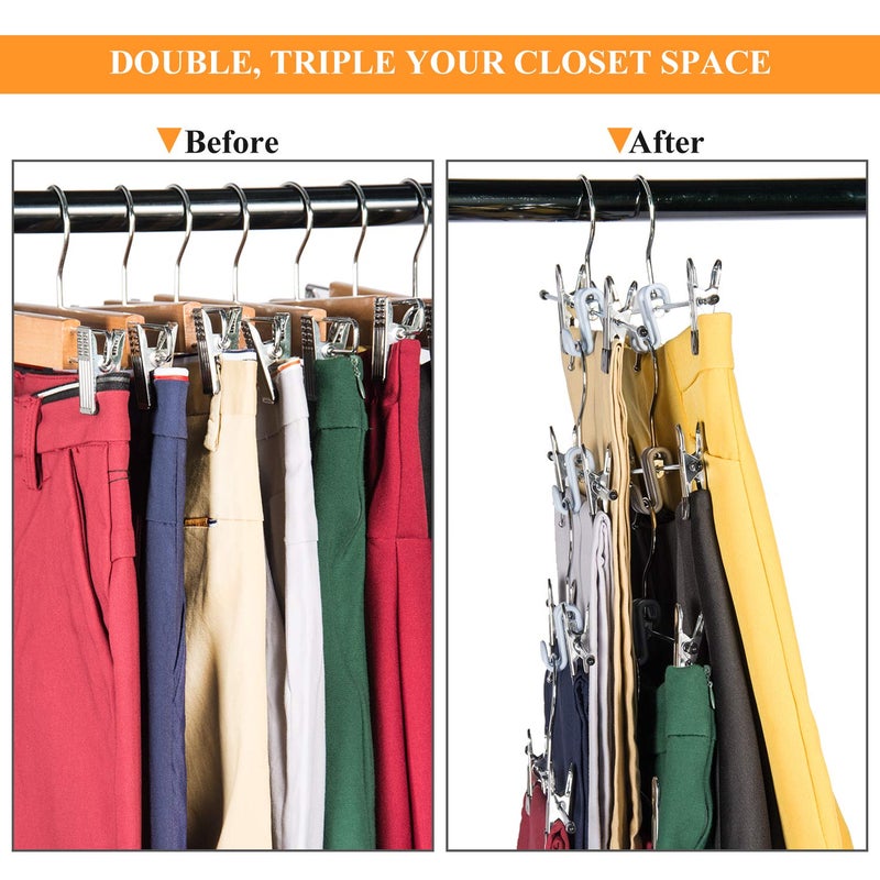 Frezon Clothes Hanger Connector Hooks, Mini Cascading Hanger Hooks for Velvet Huggable Hangers, Heavy Duty Space Saving for Closet 60 Pcs Black - Image 4